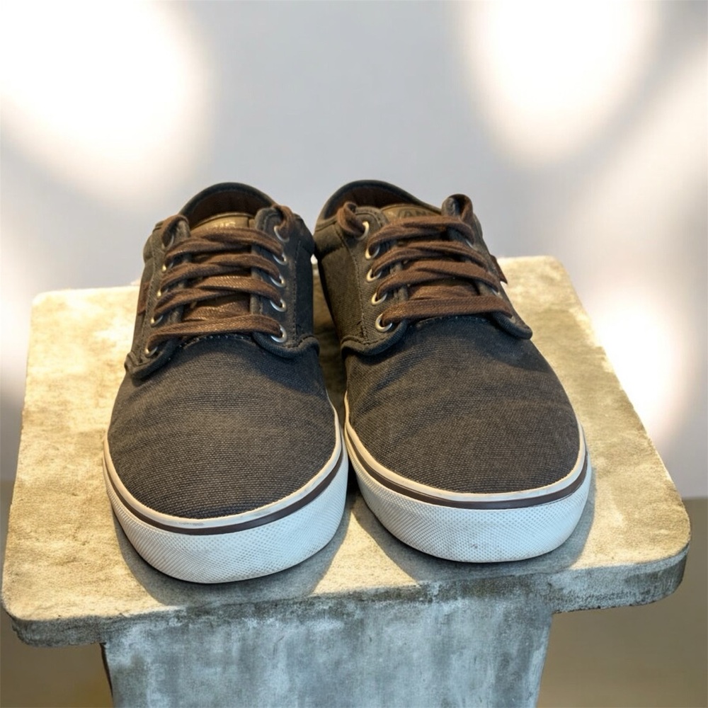 Vans Charcoal Gray/Grey Canvas Sneakers Men’s Sz 11.5
